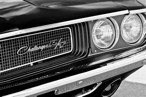 Dodge Challenger Rt Grille Emblem Photograph By Jill Reger