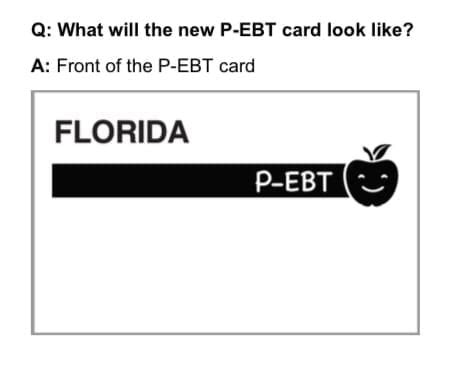 Florida electronic benefits transfer (ebt) access card is used for transferring benefits for food assistance (snap) and cash aid programs to participants of these programs. Polk County Public School Students to Receive $313 P-EBT Card by Mail