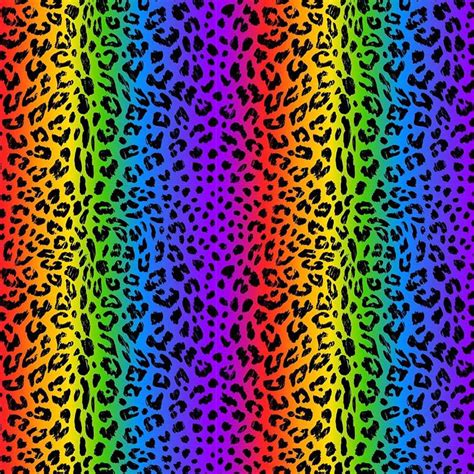 Fs1023 Rainbow Leopard Tie Dye Tie Dye Digital Print Cotton Etsy Uk