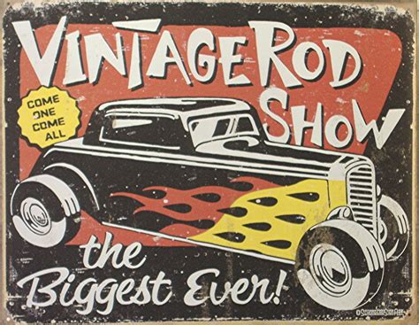 Vintage Rods Racing Sign Old Time Signs