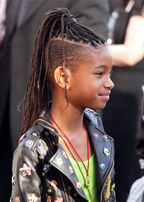 A Partially Shaved Head Plus Box Braids Look Geometrically Willow