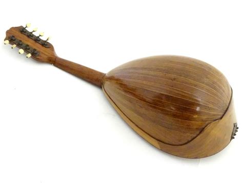 Sold Price Musical Instruments A 19thc Italian Mandolin Bearing