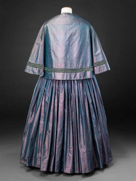 Dress And Cape — The John Bright Collection Early 1850s Silk Trimmed