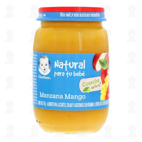Papilla Gerber Cosecha Natural Etapa 3 Manzana Mango 170 Gr