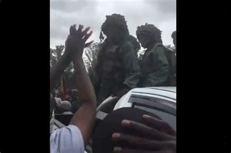 Watch Zimbabweans Embrace Soldiers At Anti Mugabe March Video