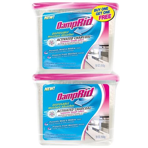 Damprid 18 Oz Bogo Disposable Moisture Absorber With Activated