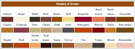Shades Of Brown The Craft Pinterest