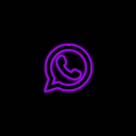 Icono De Whatsapp Morado ︎ Wallpaper Iphone Neon Neon Purple App Icon