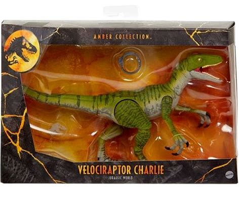 Jurassic World Amber Collection Velociraptor Charlie 65 Action Figure Mattel Toywiz