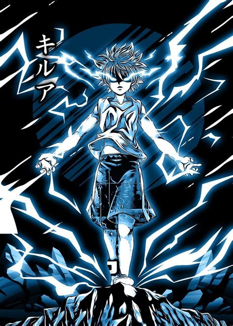 Killua Zoldyck Hunter Anime Killua Lightning Art