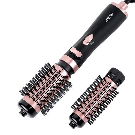 Salon Hot Air Paddle Styling Brush One Step Negative Ion Generator Hair Straightener Curler