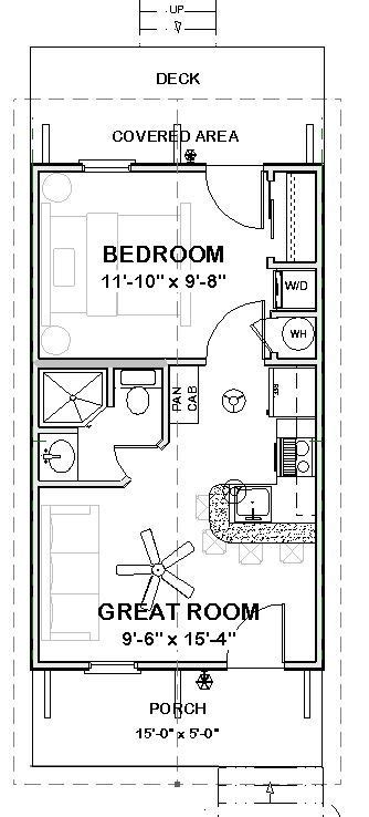 Floor plan will differ slightly with application of different facades. Expandable Guest Cottage Floor Plan by duo.maxwell3 | Tiny ...