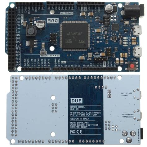 Tarjeta De Desarrollo Due R3 32 Bits Atmel Sam3x8e Arm Cortex M3 Compatible Con Arduino