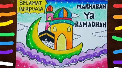 Cara Membuat Poster Menyambut Bulan Ramadhan 2022 M 1443 H Youtube