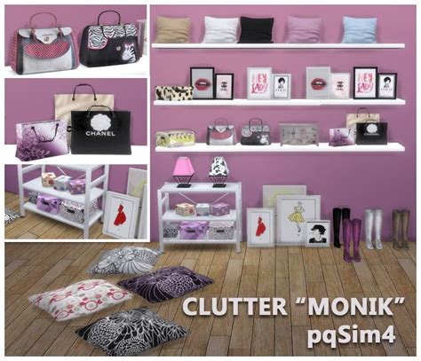 Monik Bedroom Clutter By Mary Jiménez At Pqsims4 • Sims 4 Updates