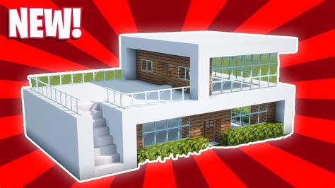 How To Build A Small Modern House In Minecraft Step By Step Builders