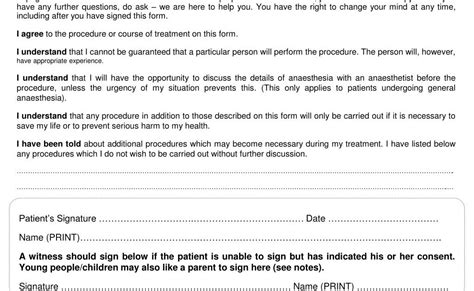 Procedure Consent Form Great Professionally Designed Templates