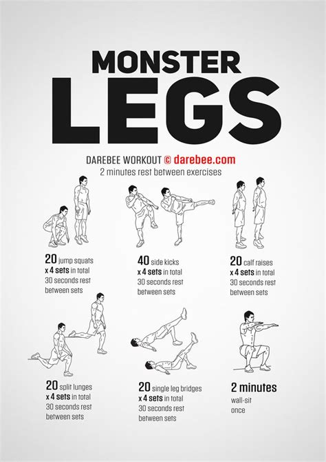 monster legs workout leg workout leg workouts for men leg workout at home