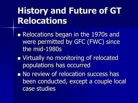 Ppt Planning For Species Translocations And Reintroductions