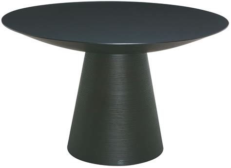 Dania 47 Black Wood Round Dining Table From Nuevo Coleman Furniture