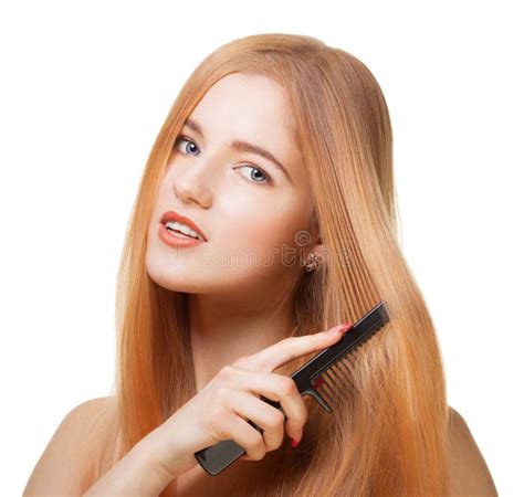 Beautiful Girl With Comb Stock Image Image Of Blond 30916515