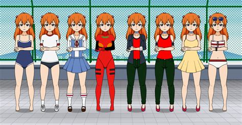Asuka Langley Soryu In Outfits By Neoduelgx On Deviantart