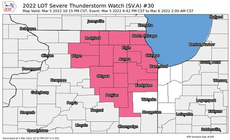 Severe Thunderstorm Watch For All Of Northern Illinois Upgraded To