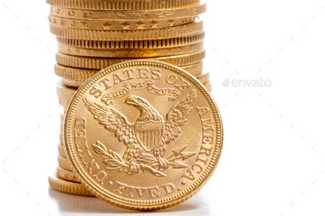 American Gold Coins Stock Photo By Netfalls Photodune