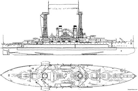 Uss North Carolina Battleship Schematics