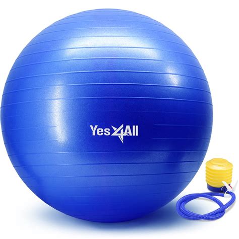 Yes4all Yoga Exercise With Pump Anti Burst And Extra Thick