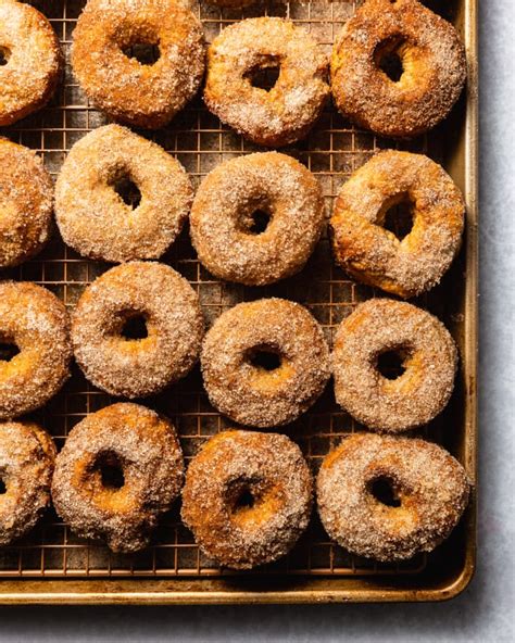 I also ended up doing donut holes instead of full donuts and the texture is more like a churro. Air Fryer Apple Cider Donuts | Kitchn
