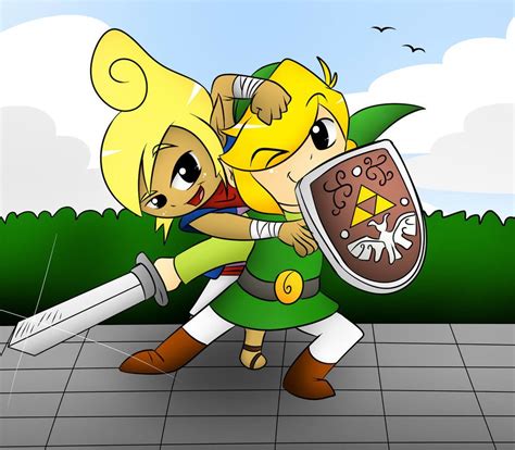 Link And Tetra By Darkrexs Deviantart Com On Deviantart Zelda Drawing Tetra Legend Of Zelda