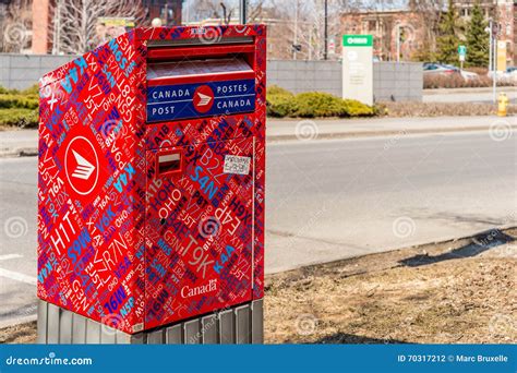 Red Canada Post Mailbox Editorial Photography Image Of Toronto 70317212
