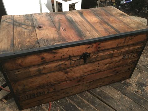 This Is A Gorgeous Industrial Style Trunk Bench Handmade From Reclaimed