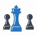 Strategy Icon Business Strategic Planning Chess Marketing