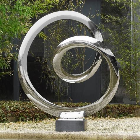 Large Orbital Metal Sculpture - Indoor Contemporary Art Statue