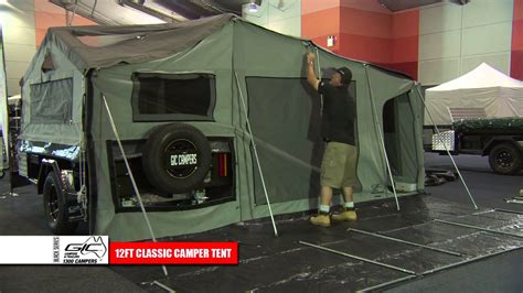 Gic Campers 12ft Deluxe Camper Tent Setup Youtube
