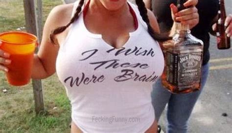 I Wish These Were Brains Alcohol Boob Brain Breast Funny Picture Slogan T Shirt Woman