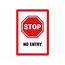 Stop No Entry Wall Graphics  Gopher Sport