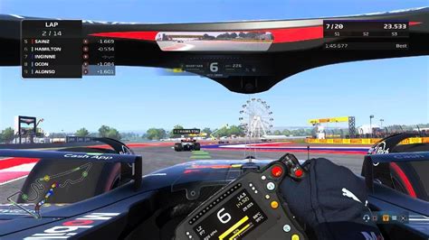 F1 22 GP USA Austin No Assists Cockpit View Race 16 Laps YouTube