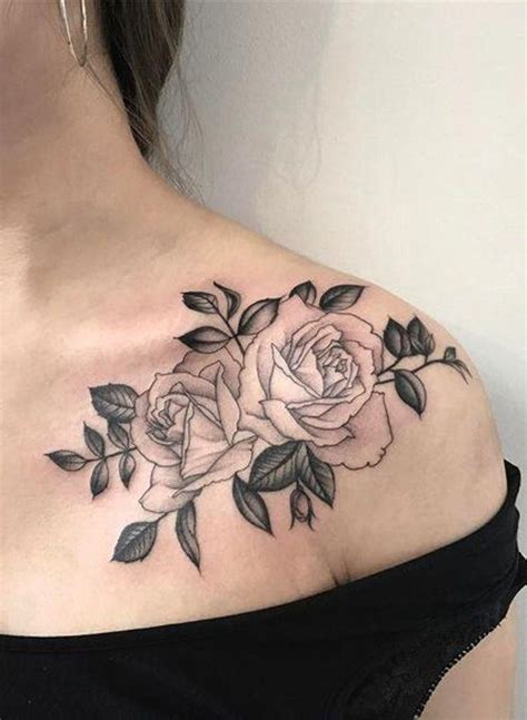 Cool Rose Shoulder Tattoo Ideas For Women Mybodiart Com Rose