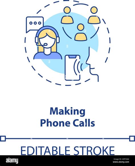 Make Phone Calls Concept Icon Stock Vector Image And Art Alamy