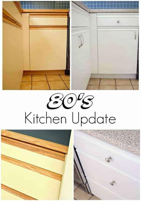 Remove laminate cabinet doors from their frames and remove all hardware, including hinges. 80s Kitchen Update Reveal - The Handyman's Daughter