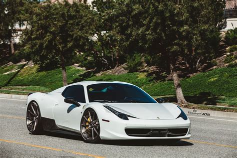 race ready ferrari 458 equipped with ultra light forged rims by adv1 — gallery