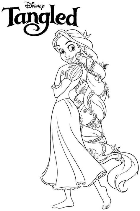 Rapunzel Coloring Pages Crayola