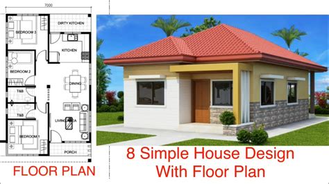 8 Beautiful Small House Design With Floor Plan Youtube