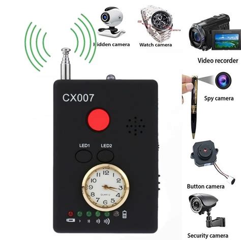 Cx Full Range Anti Spy Bug Wireless Camera Cell Phone Gps Rf Signal Detector Finder Anti