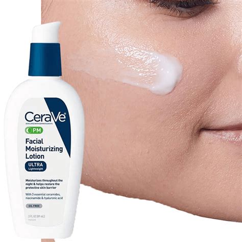 Cerave Pm Facial Moisturizing Ultra Lightweight Lotion Ml The Mallbd