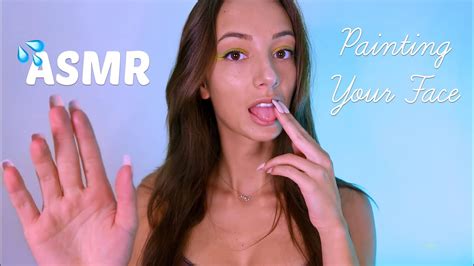 Asmr Slow And Fast Spit Painting On You Wet Mouth Sounds Youtube