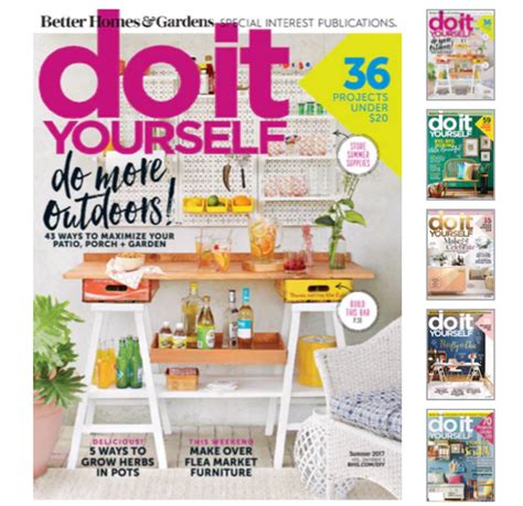 You'll be introduced to the best new tools, books and advice you need to. One Year Subscription to Do It Yourself Magazine Just $11.95